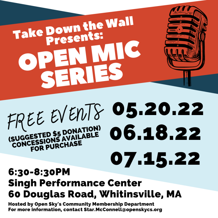 Take Down the Wall Open Mic Series